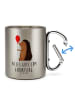 Mr. & Mrs. Panda Tasse Igel Luftballon mit Spruch in Silber