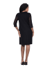 Ulla Popken Midikleid in schwarz