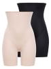 Conturelle 2er Pack Maxi Miederhose mit Bein in sand schwarz