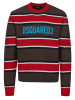 Dsquared² Streifenpullover für Herren in braun