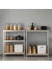 relaxdays Schwerlastregal in Silber - (B)100 x (H)180 x (T)60 cm