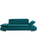 58 aufm Kessel SOFA 2,5-Sitzer Kaye Bezug Veloursstoff Metallfuß verchromt / petrol