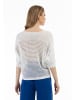 faina Damen Weitmaschiger Strickpullover in Weiss