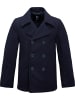 Brandit Jacke "Pea Coat" in Blau