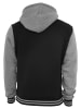 Urban Classics Zip-Kapuzenpullover in blk/gry