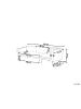 Beliani Gartensofa LORETELLO in Grau - (W) 243 x (H) 70 x (L) 76 cm rechtsseitig