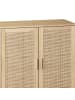 ABRIHOME 158 cm Sideboard mit Rattan Deko in Natur