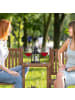 relaxdays Gartenbank in Braun - (B)161 x (H)86 x (T)61 cm