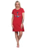 NORMANN maritimim Kurzarm Nachthemd Anker - 74887 in rot