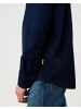 Wrangler Langarmhemd 1 Pkt Corduroy in Navy