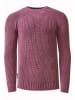 Rusty Neal Verwaschener Strick Pullover im Vintage Look in Rose