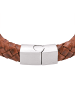 Steel_Art Herrenarmband Lederarmband Enno in cognac