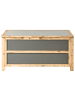 Beliani Truhe ACATE in Grau/Braun - (W) 121 x (H) 61 x (L) 72 cm