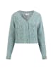 myMo Damen Cardigan in Blau Mint Melange