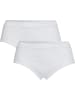 Con-ta Baumwolle, Feinripp Hüftslip 2er-Pack in weiß