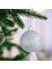 relaxdays 30-tlg. Weihnachtskugeln Set in Silber