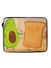 Mr. & Mrs. Panda Laptophülle Avocado Toast Design ohne Spruch in Weiß