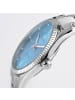 Jacques Lemans Herrenarmbanduhr Derby Edelstahl/Türkis
