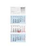 BRUNNEN 3-Monatskalender Wandkalender 32x74cm 3 Monatsblöcke 2027
