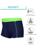Aquarti Jungen Kinder Badehose Seitliche Paspel in grün
