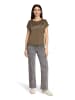 CARTOON Stretch-Jeans mit Muster in Grau/Grau