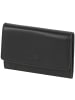 Esquire Logo Geldbörse I Leder 9,5 cm schwarz