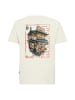 OLDSKULL T-Shirt Asian Neo Tokyo Floating Izakaya Graphic in Off White