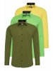 Rusty Neal 3er Set Business Hemd in 3erSet-(44_Khaki)(44_Grün)(44_Gelb)