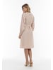 Usha Damen Midikleid in Rosa Beige