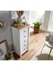 FineBuy Sideboard in Weiß / Spanplatte / 53x39x114