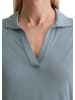 Marc O'Polo Jerseybluse im Polo-Stil regular in Slate Blue