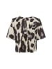 MOSS COPENHAGEN Shirt Karalie Jusia in beige schwarz