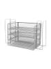 relaxdays Briefablage in Silber - (B)49,5 x (H)30 x (T)24,5 cm