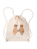 Mr. & Mrs. Panda Stofftasche Faultier Pärchen ohne Spruch in Creme