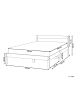 Beliani Doppelbett MADONE in Braun - (W) 165 x (H) 65 x (L) 205 cm