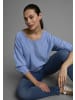 Laura Scott Fledermauspullover in blau-melange