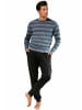 H.I.S Pyjama in rot-navy-gestreift, navy