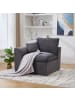ABRIHOME Einzelsitzsofa Stoffsofa mit Kissen in Grau