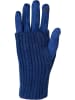 styleBREAKER Touchscreen Stoff Handschuhe mit abnehmbarer Strick Manschette in Navy