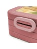 Mr. & Mrs. Panda Lunchbox Schnabeltier Mut Design mit Spruch in Rot Pastell