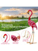 COSTWAY Gartenstatuen 2er Set in Rosa