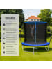 tectake Trampolin Jumpy inklusive Einstiegsleiter, schwarz/blau