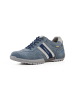 Camel Active Leder Sneaker mit klassischer Schnürung in Blau