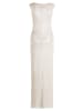 Vera Mont Abendkleid im Glitzer-Look in Cream/Silver
