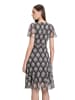 CARTOON Volantkleid mit Rüschen in Schwarz/Weiß
