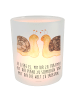 Mr. & Mrs. Panda Glas Windlicht Schnecken Liebe mit Spruch in Transparent