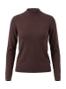 Zero  Feinstrickpullover mit Stehkragen in Chocolate Plum