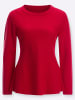 Sieh an! Langarm-Pullover in rot