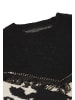 VIRITA Women Strickpullover in Schwarz Beige