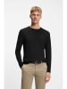 Hugo Boss Rundhals Langarmshirt für Herren in schwarz